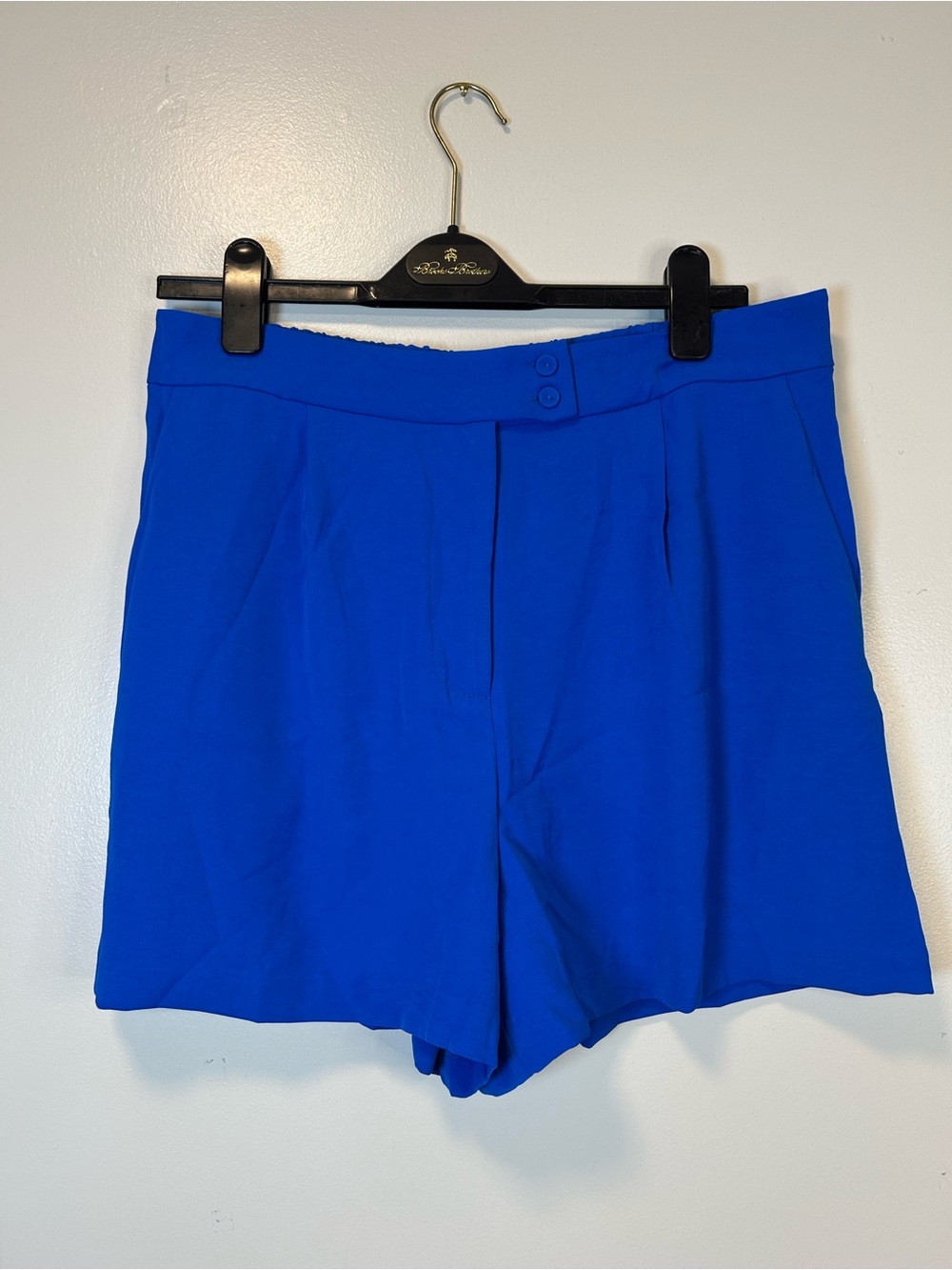 Skies Are Blue Women’s Royal‎ Blue High-Waist Tailored Shorts Size Large